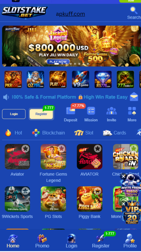 SLOTSTAKE Game Download 